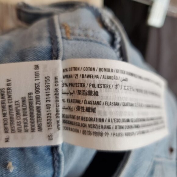 Abercrombie & Fitch Jean Legging Womens 2 High Rise Skinny Cotton‎ stretch Denim - Picture 4 of 11